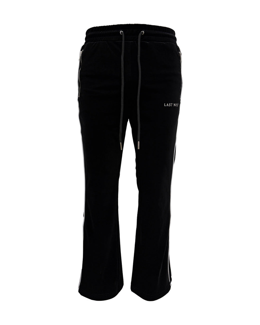 Velvet Track Pants / Black