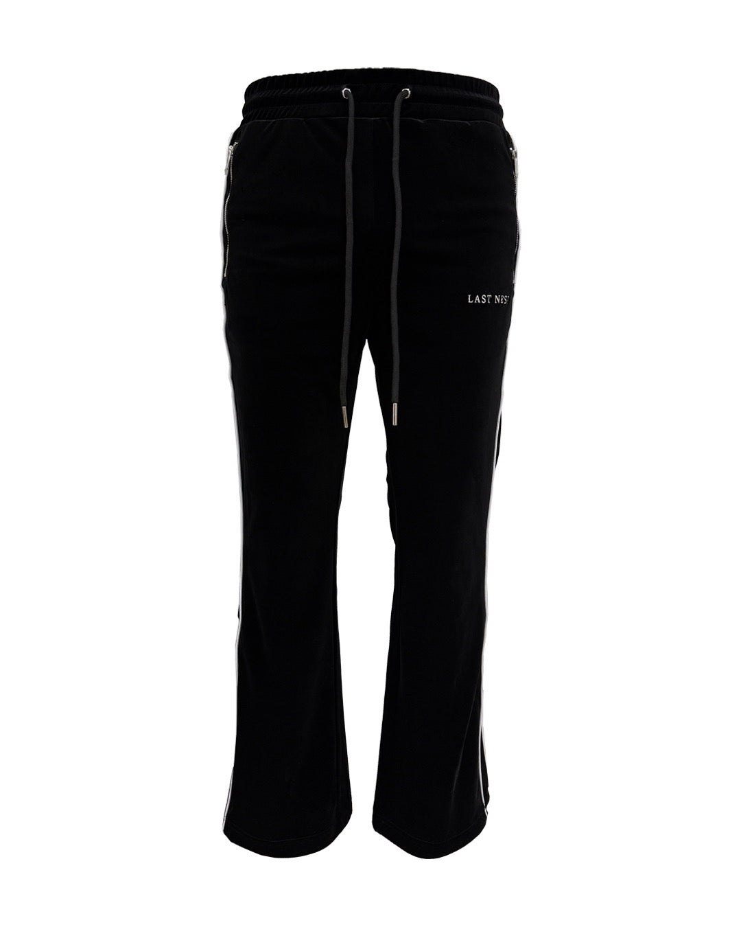 Velvet Track Pants / Black