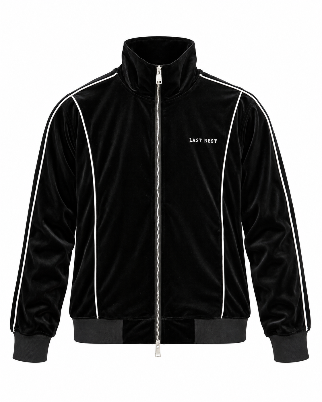 Velvet Track Jacket / Black