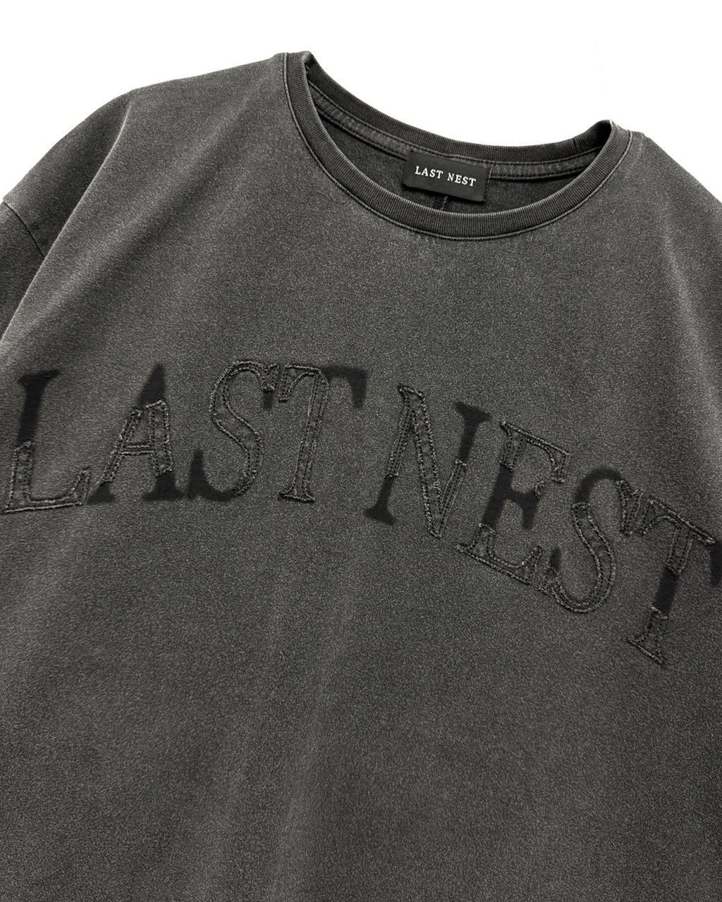 Washed Arch Logo T-shirt / Vintage Black