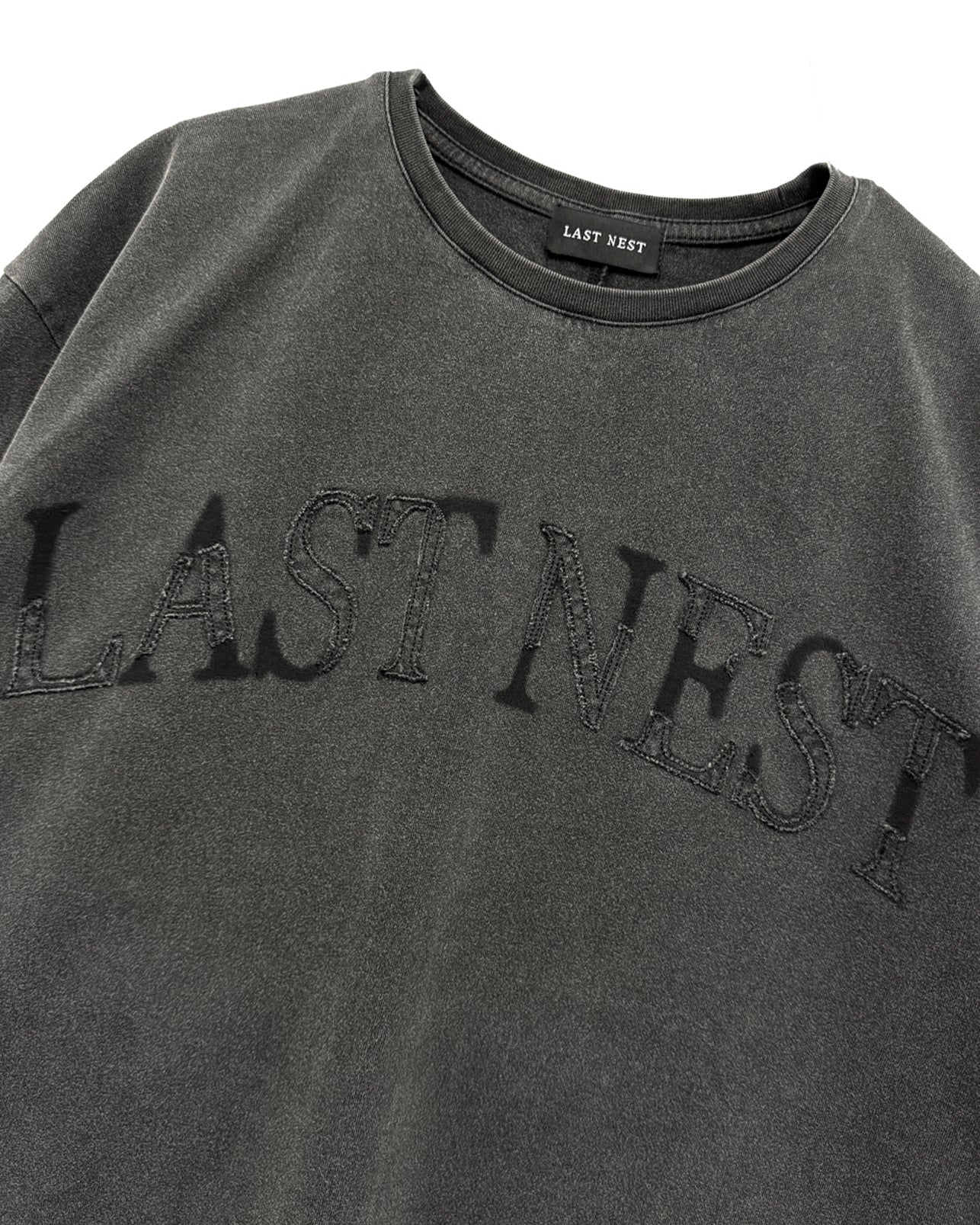 Washed Arch Logo T-shirt / Vintage Black