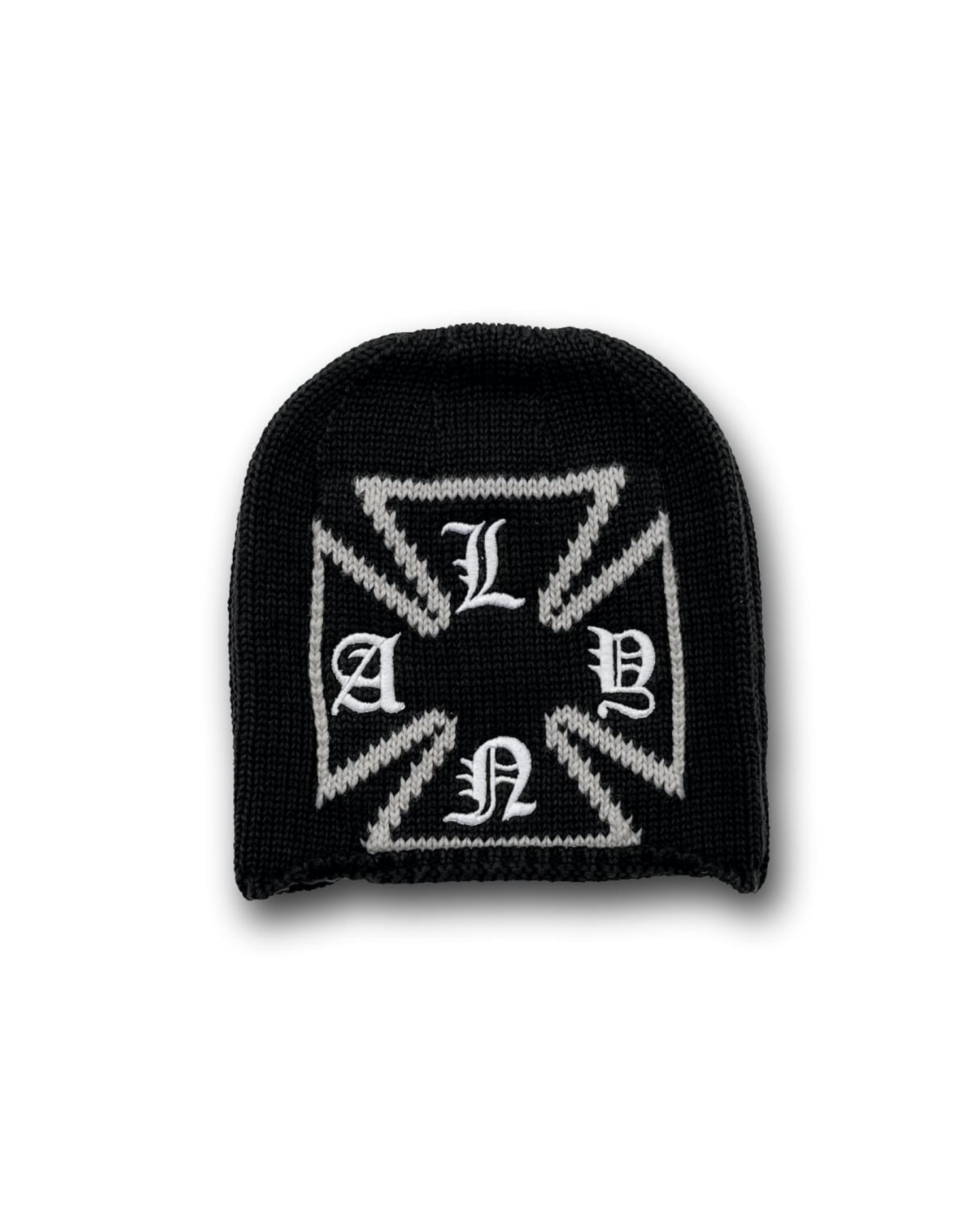L.N.A.Y Cross Beanie / Black