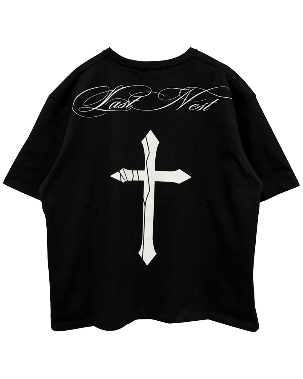 Cracked Cross Logo T-shirt / Black