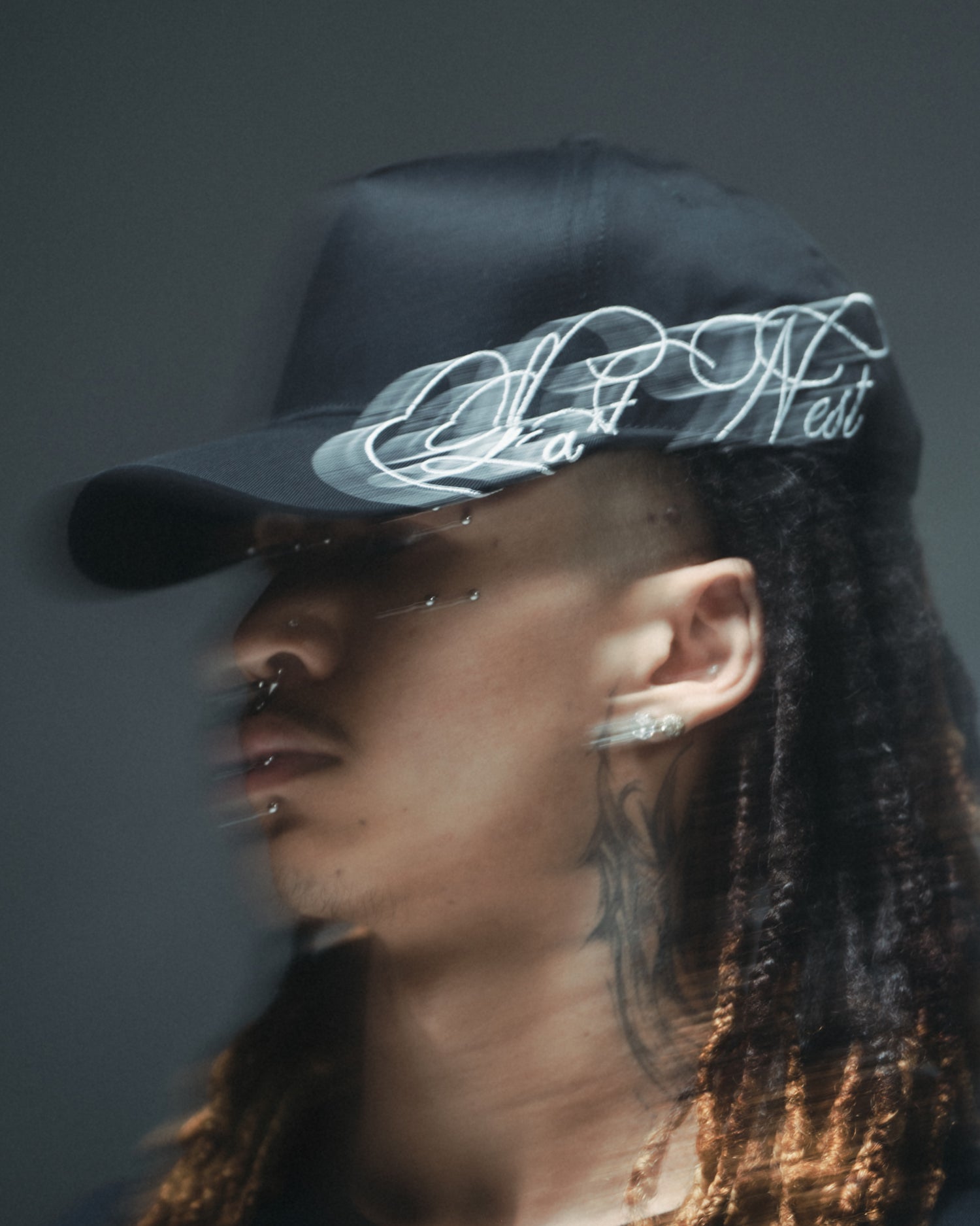 Side Embroidery Cap / Black