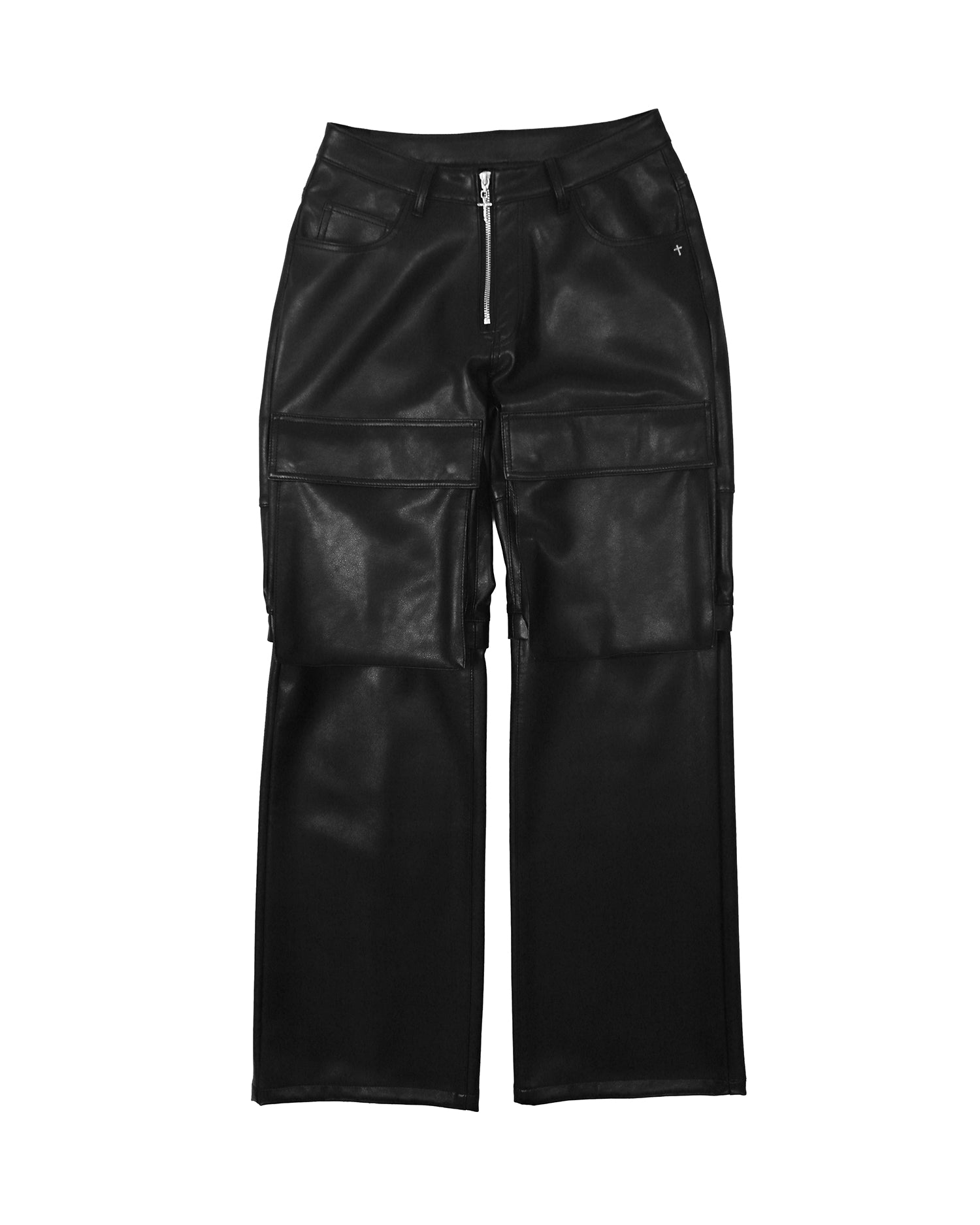 【M】LAST NEST Baggy Leather Cargo Pants M】LAST NEST Baggy Leather Cargo Pants