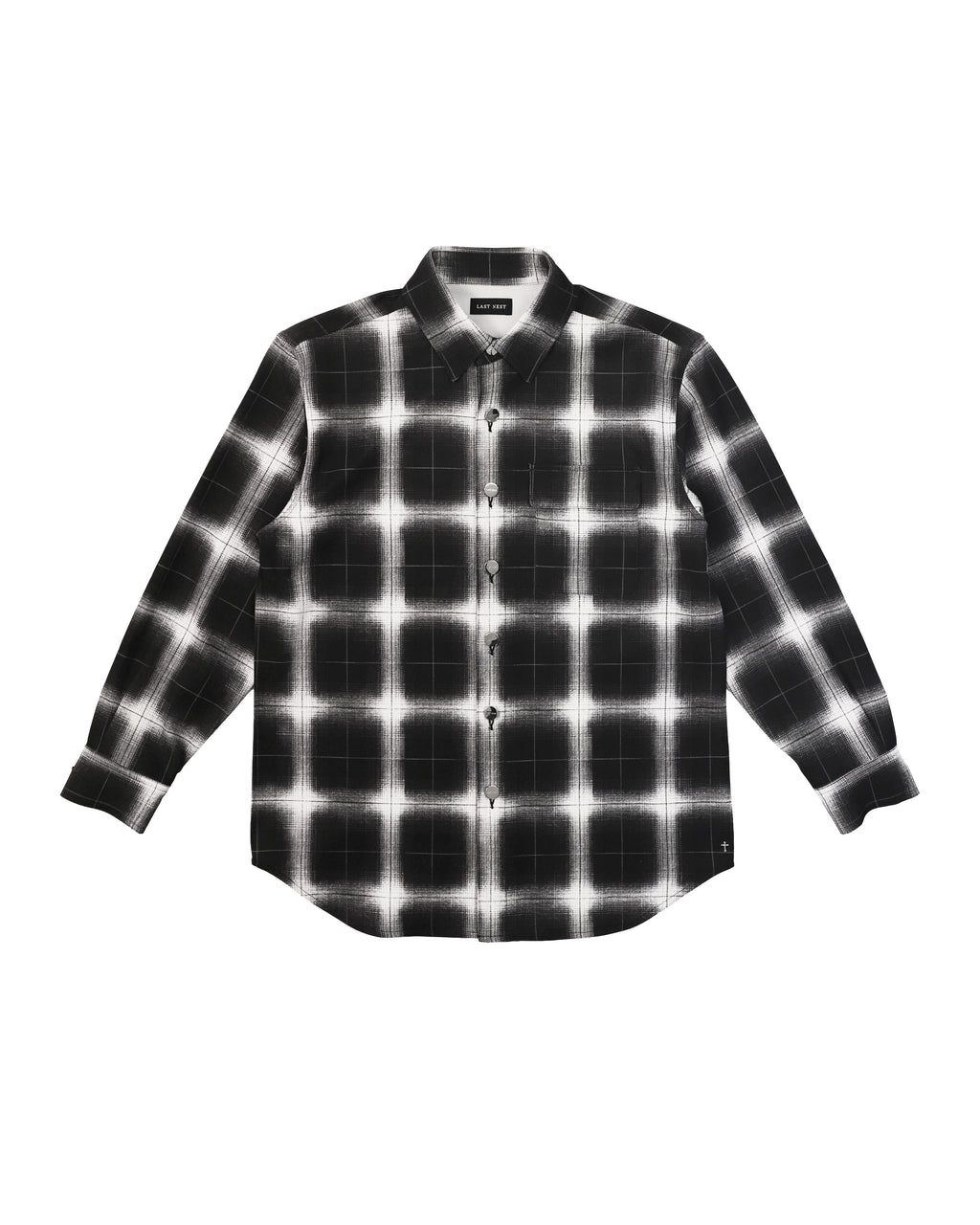 Printed Flannel Shirts / Black
