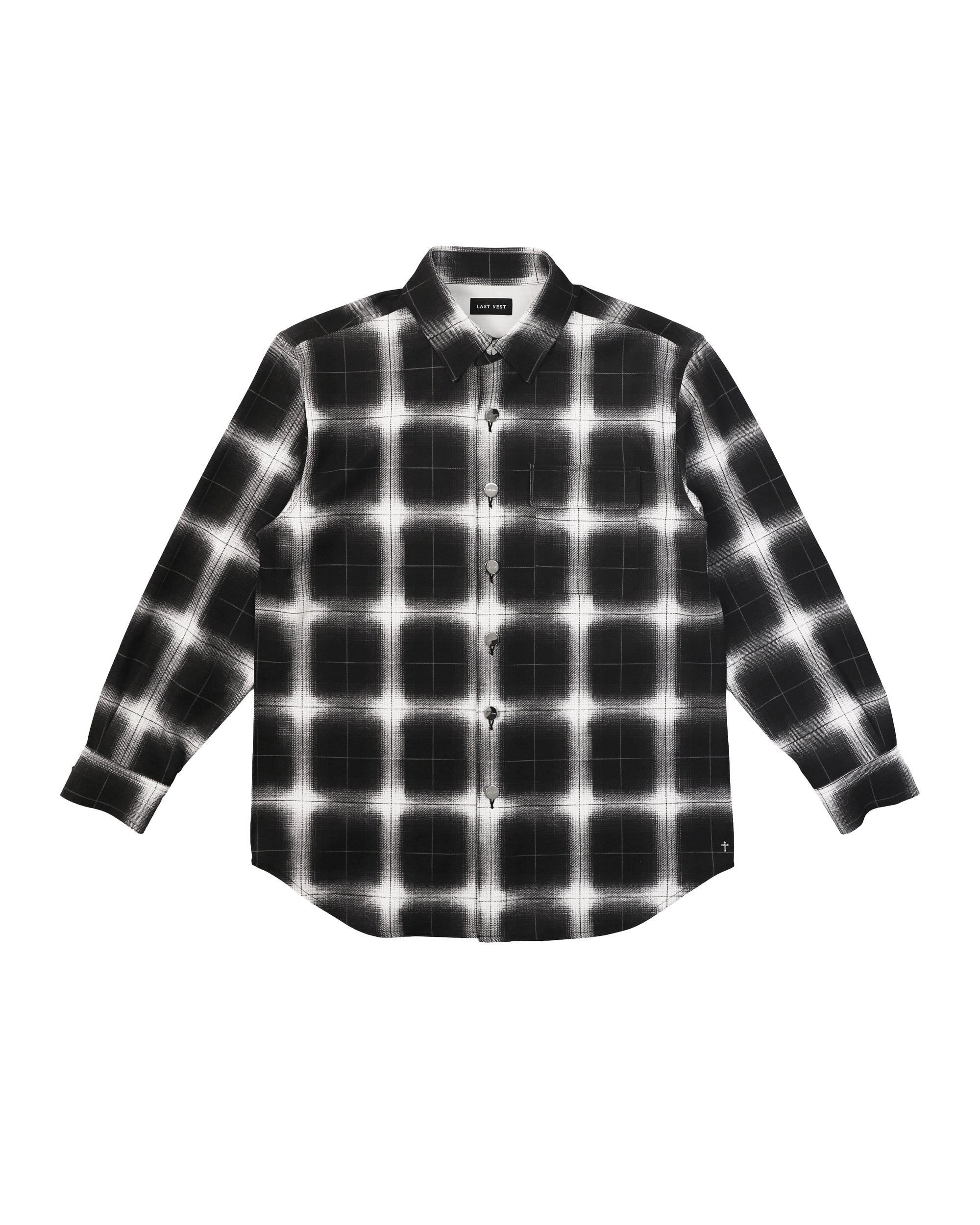 Printed Flannel Shirts / Black