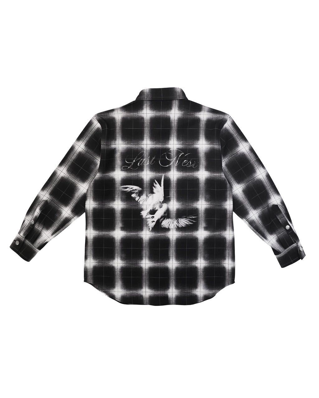 Printed Flannel Shirts / Black