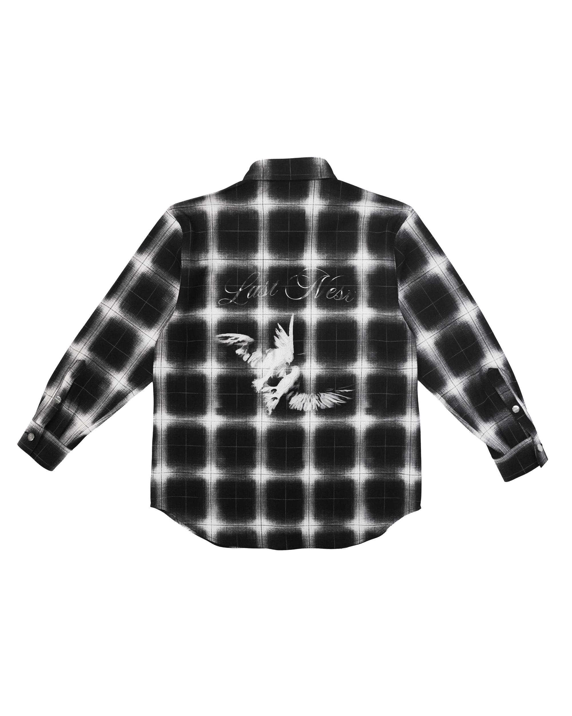 Printed Flannel Shirts / Black