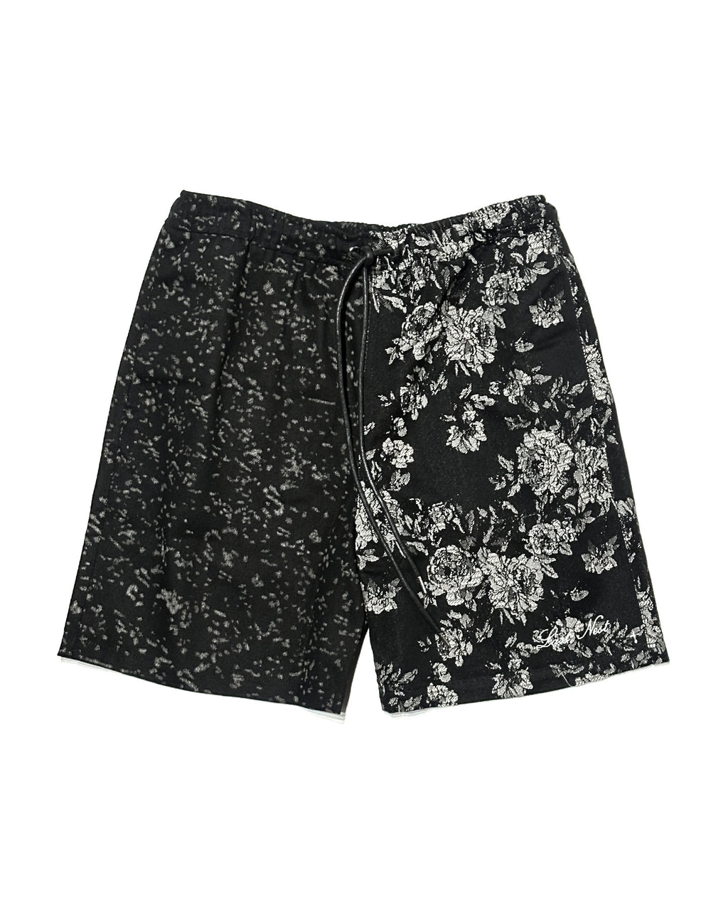 Froral Leopard Switching Shorts / Black