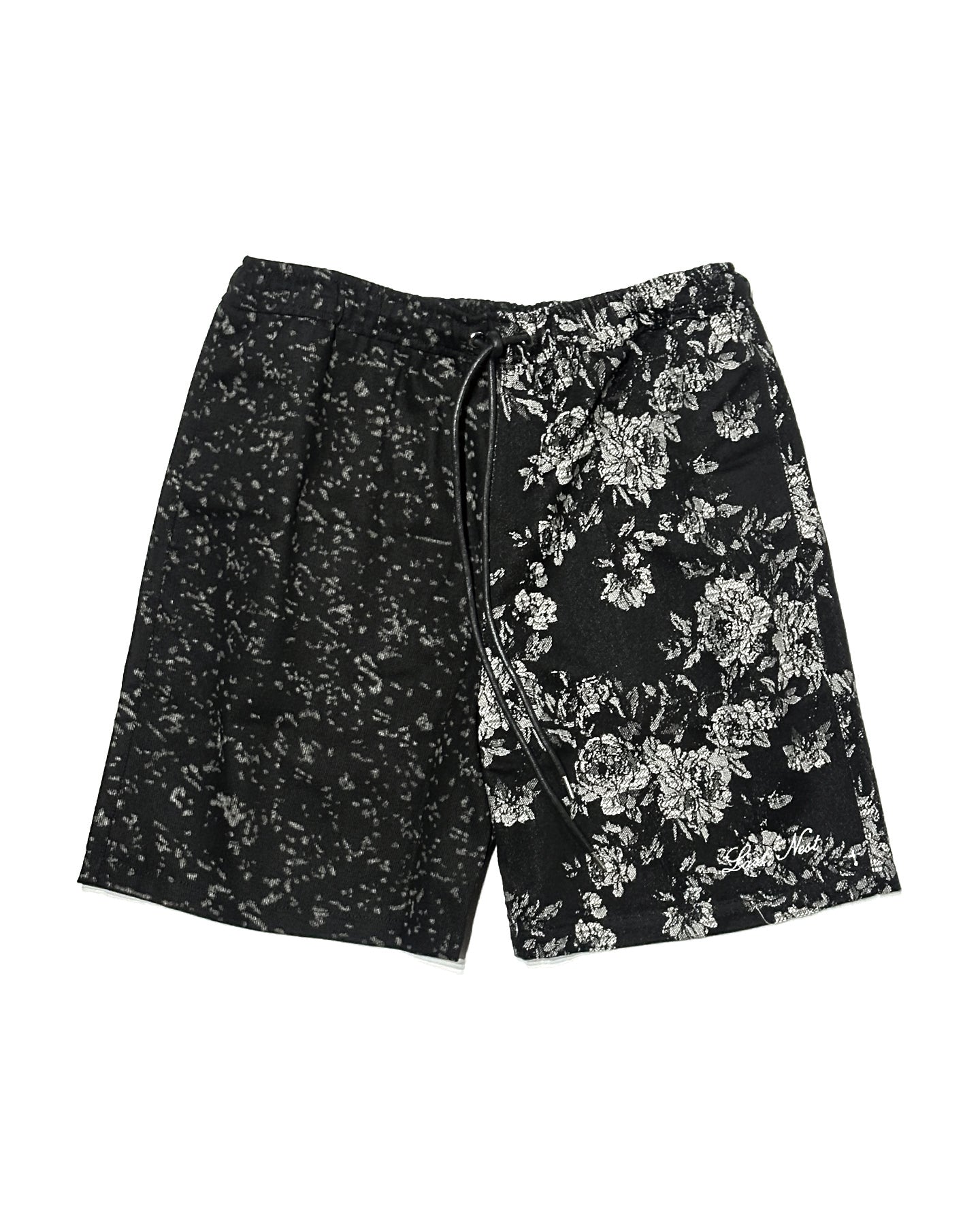 Froral Leopard Switching Shorts / Black