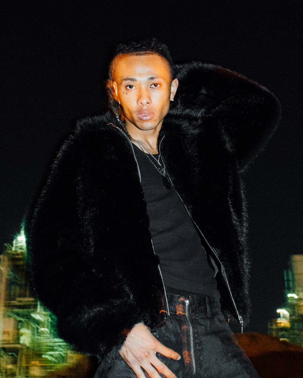 Fur Jacket / Black