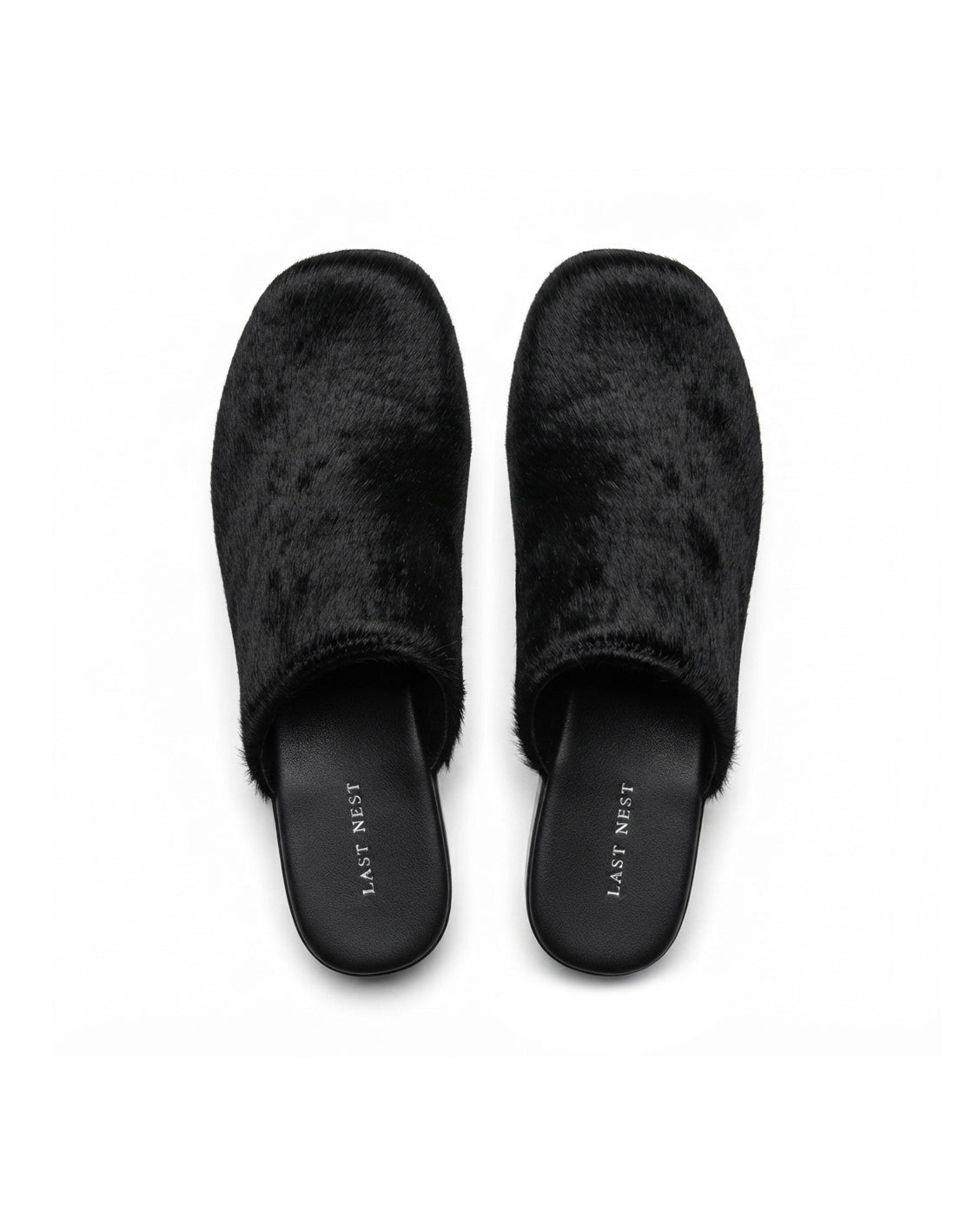 Unborn Calf Mule / Black｜LAST NEST Official Online Site