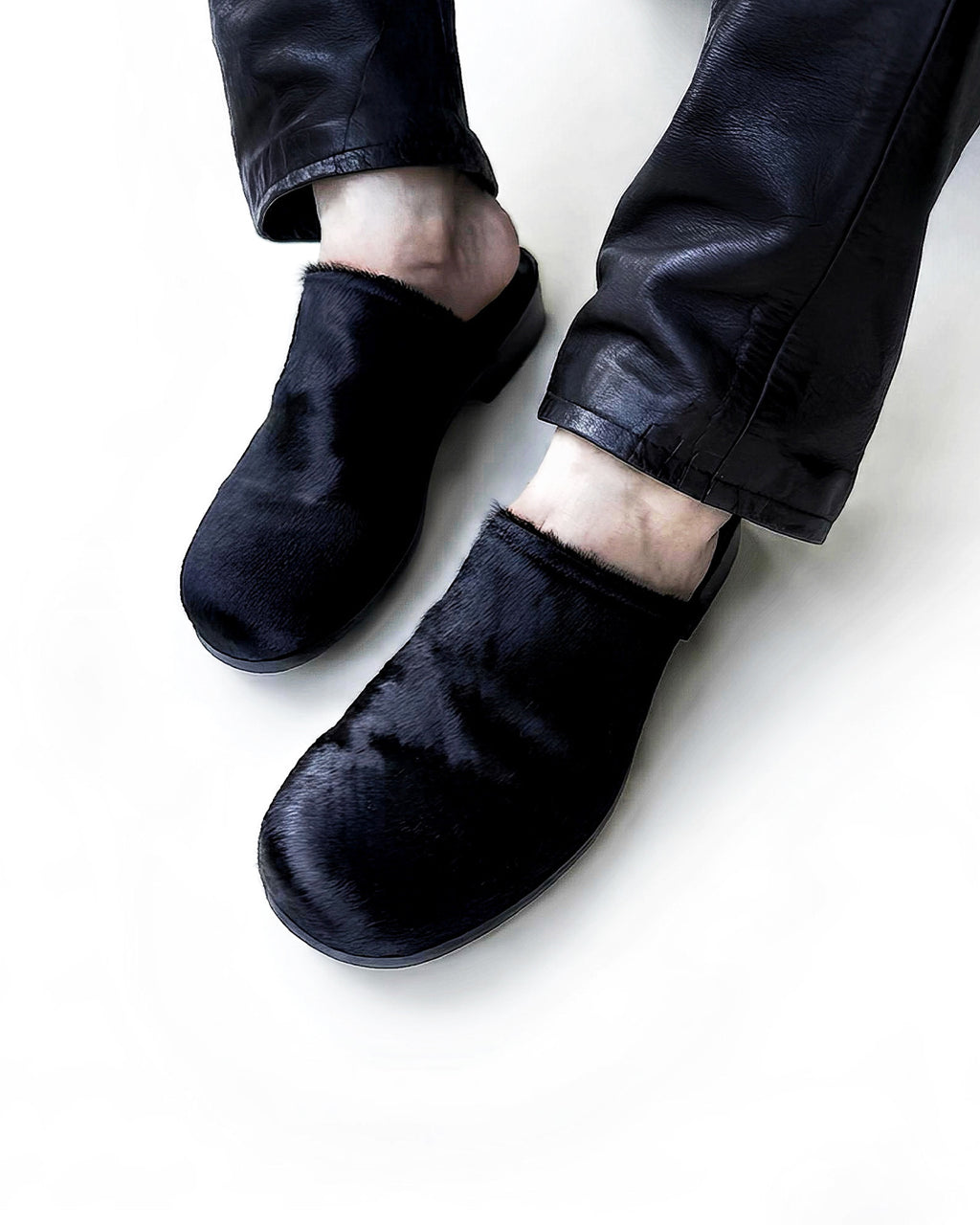 Unborn Calf Mule / Black
