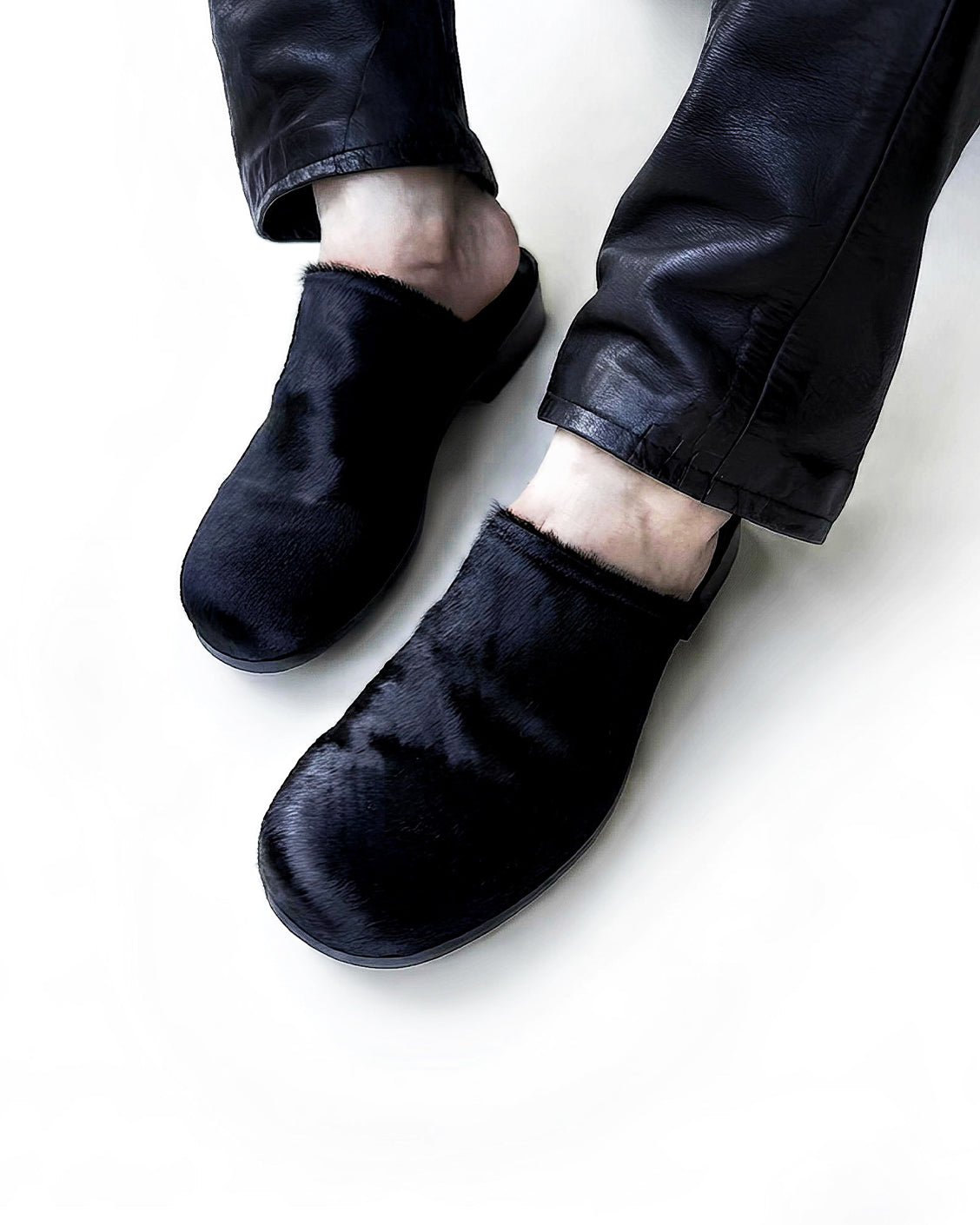 Unborn Calf Mule / Black