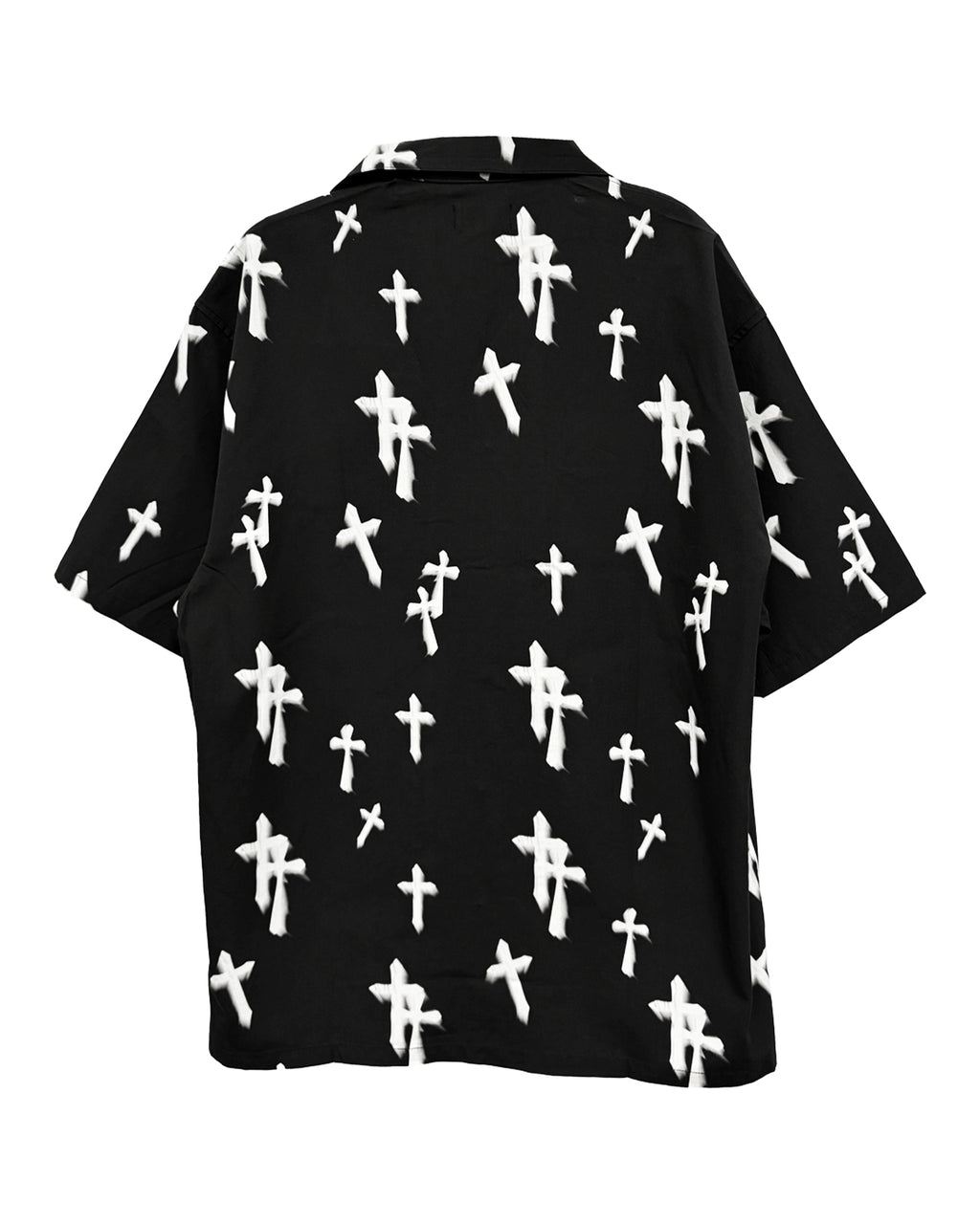 Cracked Cross S/S Shirts / Black