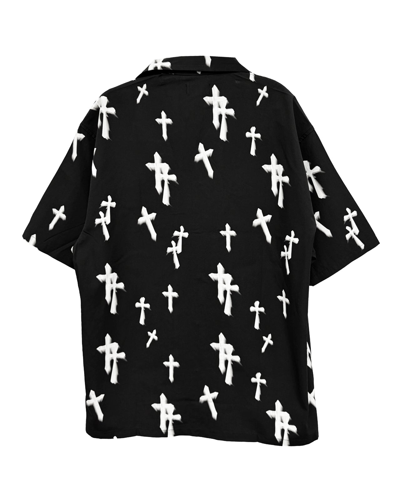 Cracked Cross S/S Shirts / Black