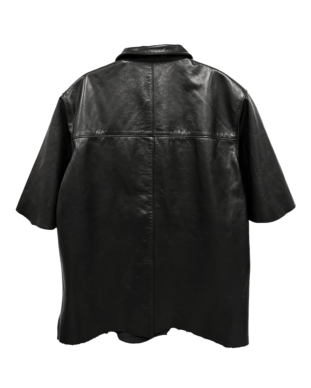 Leather S/S Shirts / Black