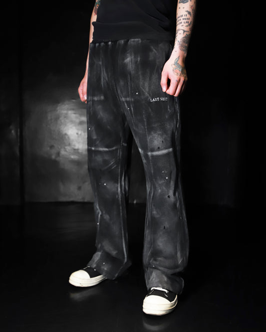 WASHED SWEAT PANTS / BLACK