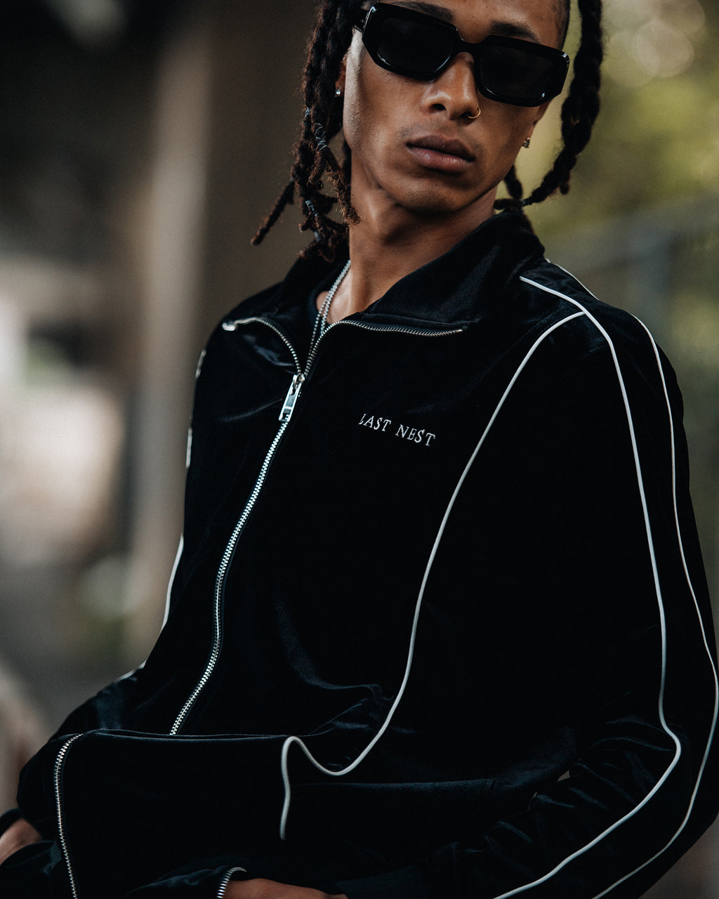 Velour Track Jacket V2 / Black