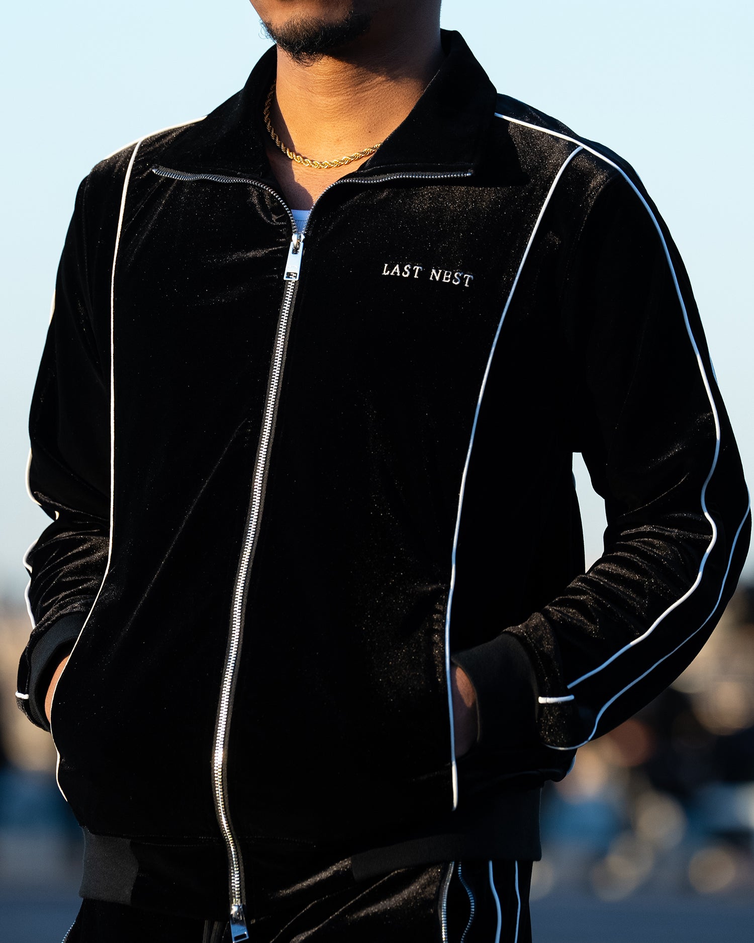 Velour Track Jacket V2 / Black