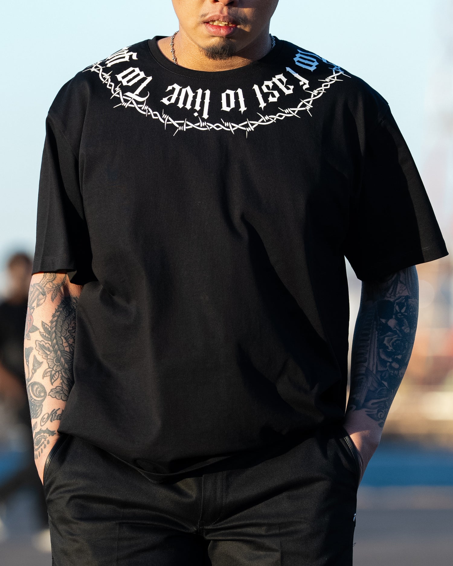 Barbed Wire T-shirts / Black